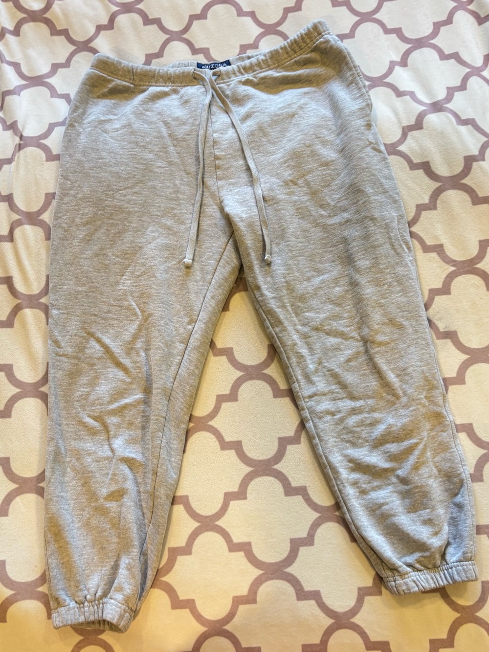Gray Cozy Sweatpants with Drawstring